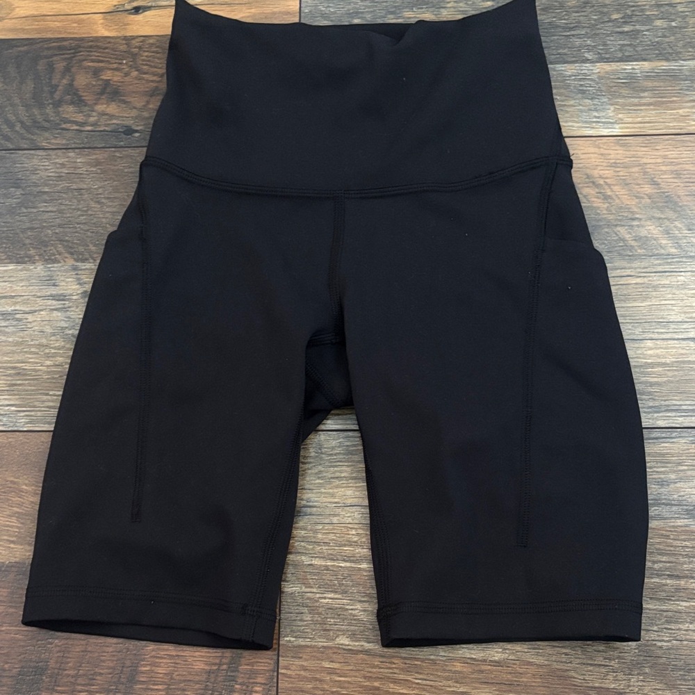 Lululemon Black High-Waisted Biker Shorts